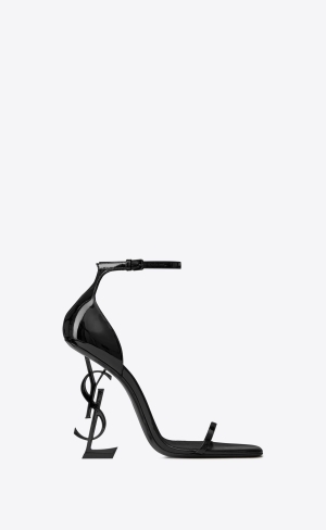 YSL Opyum Sandals In Lack Läder Svarta | THO053164