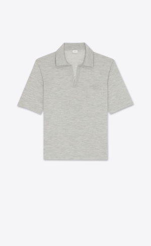 YSL Polo In Ull Gris Chine | GPT315824