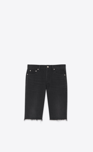 YSL Relaxed-fit Shorts Svarta | RUT659238