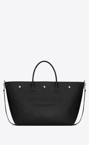 YSL Rive Gauche Maxi Cabas In Läder Svarta | SYJ681907