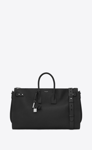YSL Sac De Jour 48h Duffle Bag In Grained Läder Svarta | PSK961837