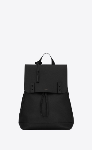 YSL Sac De Jour Backpack In Grained Läder Svarta | KDE736019