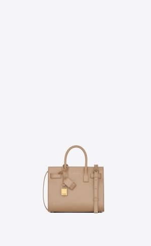 YSL Sac De Jour Nano In Smooth Läder Mörkbeige | KLG509281