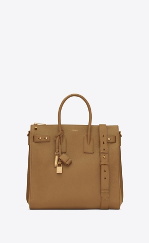 YSL Sac De Jour North/South In Grained Läder Old Oil | NDY642973