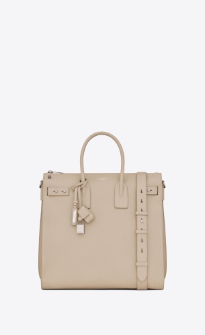 YSL Sac De Jour North/South In Grained Läder Ljusblå | VHD069231