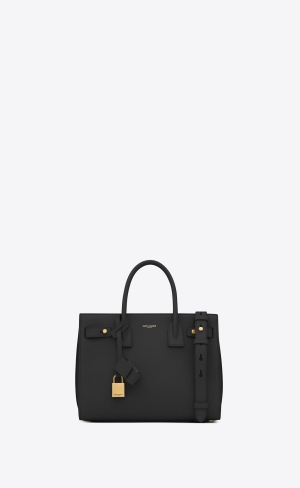 YSL Sac De Jour Supple Baby In Grained Läder Svarta | IFM316752