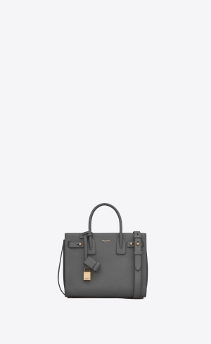 YSL Sac De Jour Supple Nano In Grained Läder Storm | MAV647350
