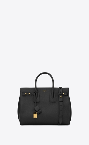 YSL Sac De Jour Supple Small In Grained Läder Svarta | JYL193846