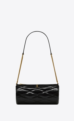 YSL Sade Mini In Quiltad Lack Läder Svarta | NKU716905
