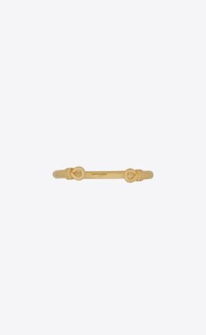 YSL Sailor Knot Cuff Bracelet In Metal Guld | JDX813765