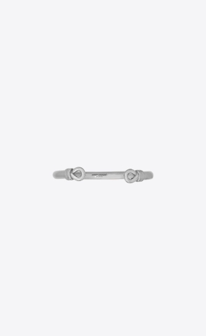 YSL Sailor Knot Cuff Bracelet In Metal Palladium | JIR982075