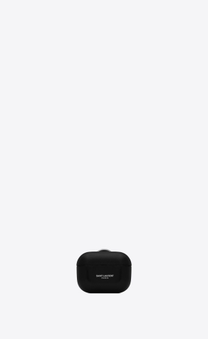 YSL Saint Laurent Paris Airpods Pro Case Cover In Smooth Läder Svarta | CKI915836