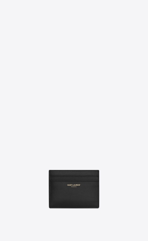 YSL Saint Laurent Paris Credit Card Case In Smooth Läder Svarta | LSD158309