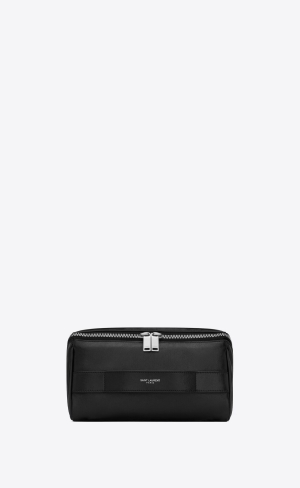 YSL Saint Laurent Paris Cube Trousse In Lambskin Svarta | JSV269751