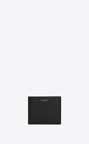 YSL Saint Laurent Paris East/West Wallet With Coin Purse In Smooth Läder Svarta | LGI901738