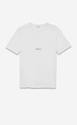 YSL Saint Laurent Rive Gauche T-shirt Vita | WIX539672