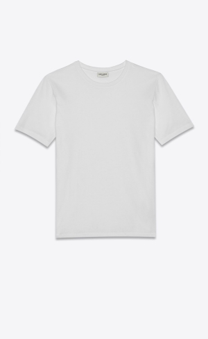 YSL Saint Laurent T-shirt In Bomull Vita | ILS457861