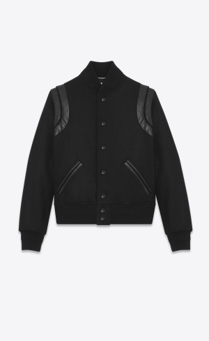 YSL Saint Laurent Teddy In Ull Svarta | NRY713408