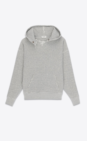 YSL Saint Laurent Université Hoodie Gris Chine Et Gris | TPE906184