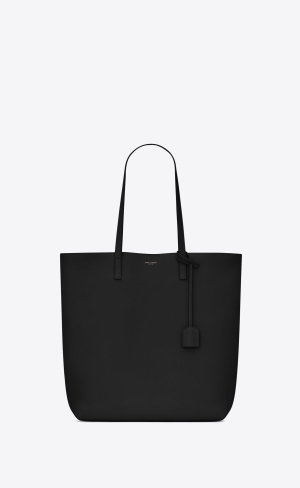YSL Shopping Saint Laurent N/S In Supple Läder Svarta | UEM592037