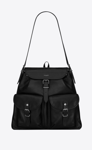 YSL Shoulder Bag In Smooth Läder Svarta | RWY621547