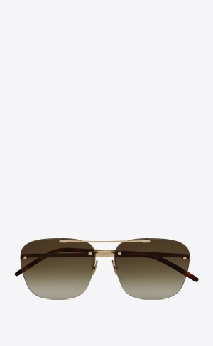 YSL Sl 309 Rimless Ljusguld | FWX468351