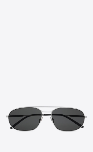 YSL Sl 561 Silver Grå | DGL692548