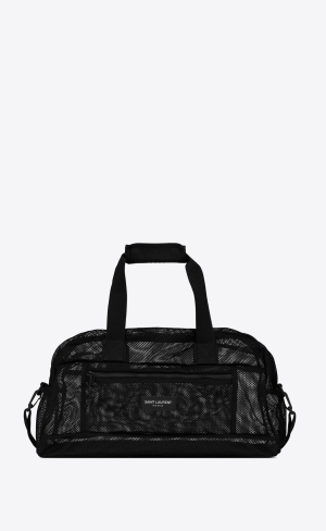 YSL Slp Duffle In Mesh And Nylon Svarta | KEY276310