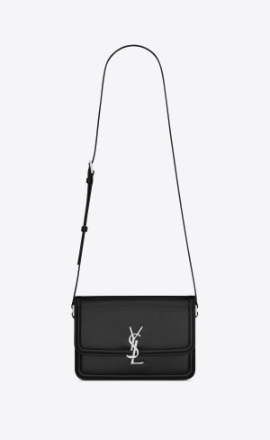 YSL Solferino Medium Satchel In Smooth Läder Svarta | PXG530264