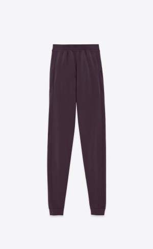 YSL Sweatpants In Ull Prune | KVE912476