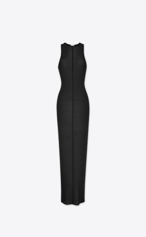 YSL Tank Top Klänning In Knit Svarta | ZTO436271