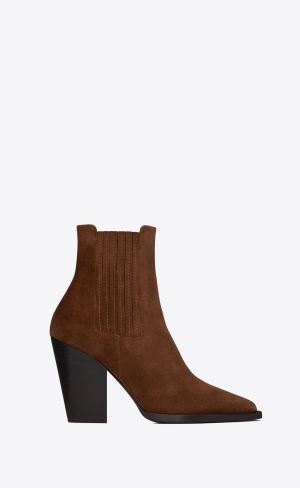 YSL Theo Chelsea Boots In Mocka Land | OJG824306