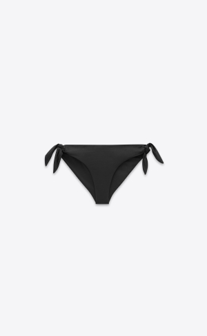 YSL Tie Bikini Bottoms Svarta | JIR349021