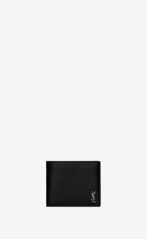 YSL Tiny Cassandre East/West Wallet In Matte Läder Svarta | MIF963071