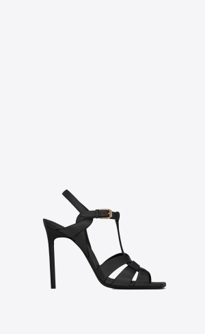 YSL Tribute Sandals In Smooth Läder Svarta | RBM476952