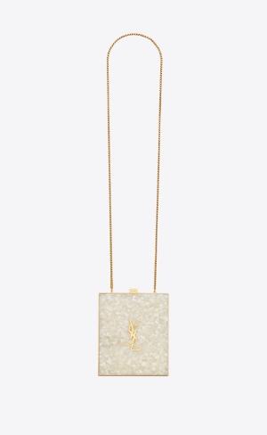 YSL Tuxedo Box Bag In Plexiglass And Metal Vita | TDL396427