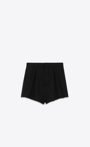 YSL Tuxedo Shorts In Grain De Poudre Svarta | MBH814670