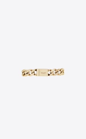 YSL Two-tone Chain Bracelet In Metal Guld | PCS153829