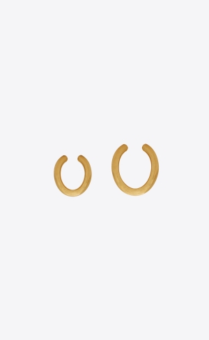 YSL V-shape Earrings In Metal Guld | HJA274016
