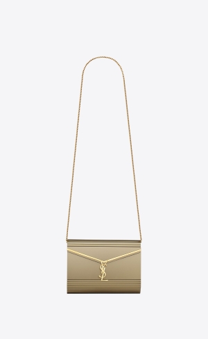 YSL Vicky Miniaudiere In Plexiglass Havane | XGT460792