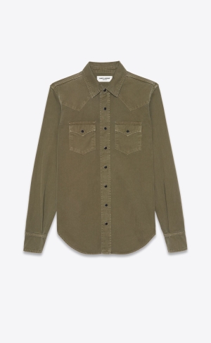 YSL Western Shirt Khaki | LPI024963