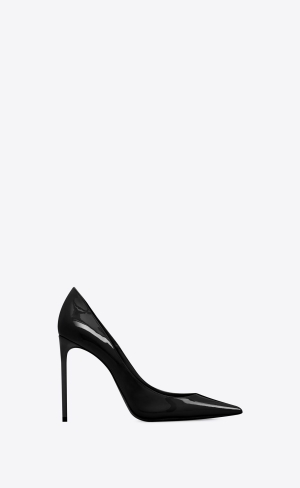 YSL Zoe Pumps In Lack Läder Svarta | EFD120793